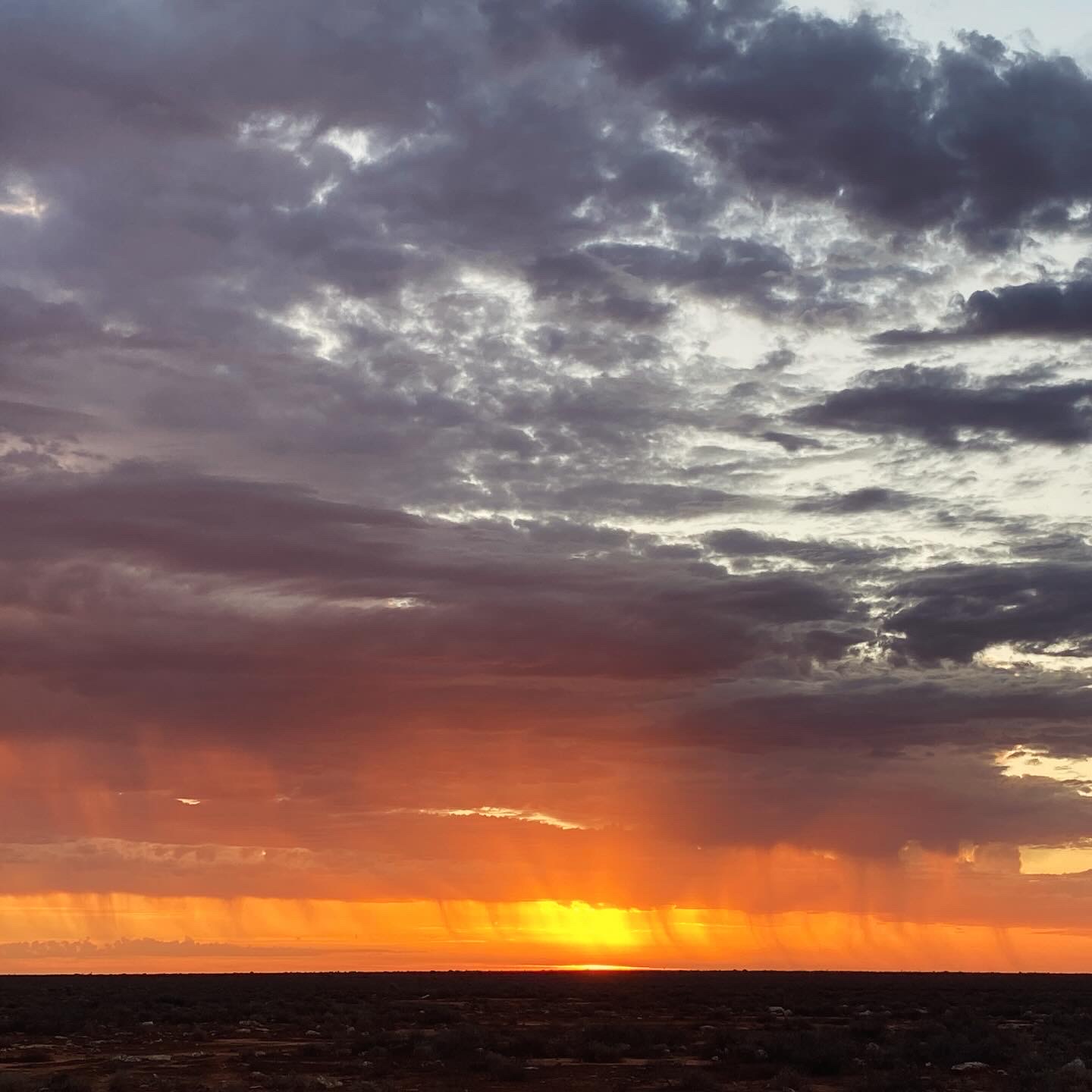Stormy sunset